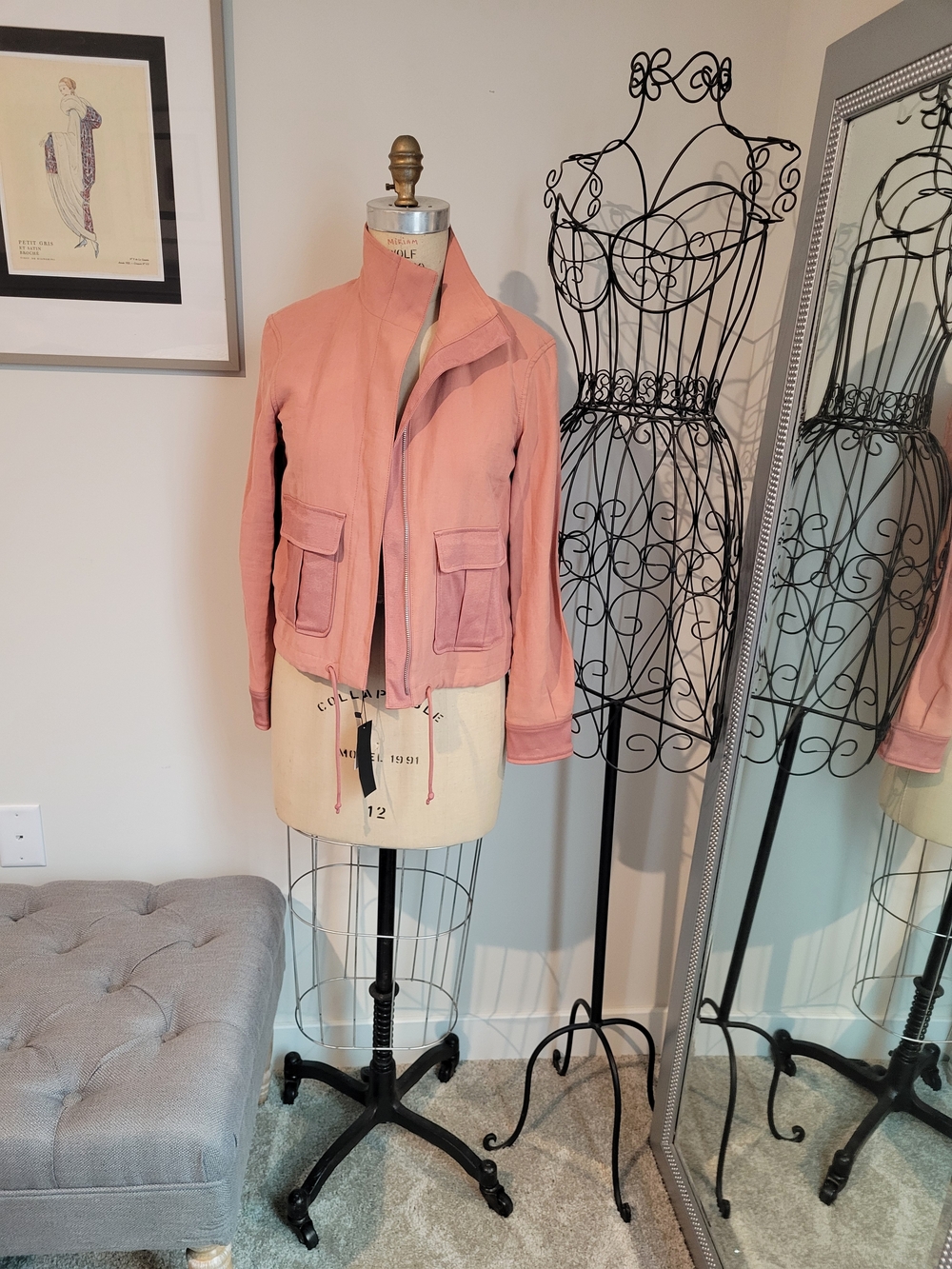 Banana Republic Blush Pink Utility Jacket
